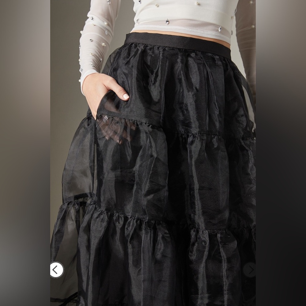 Francesca's‎ NWT Nanceen Black Maxi Skirt - Black - Picture 3 of 4